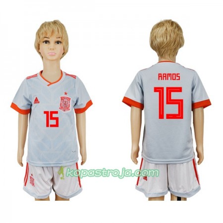 Billiga Fotbollströjor Spanien Sergio Ramos 15 Barn VM 2018 Borta tröja